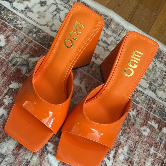 EGO Shoes - EGO| Orange wedges | brand new